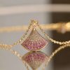 目を惹くカラー ブルガリ ビーゼロワン ネックレス 偽物 DIVAS DREAM☆ローズGold＆輝くダイヤ☆ネックレスS310 Buf46484
