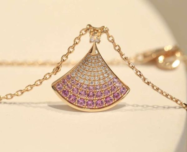 目を惹くカラー ブルガリ ビーゼロワン ネックレス 偽物 DIVAS DREAM☆ローズGold＆輝くダイヤ☆ネックレスS310 Buf46484 - 画像 (2)