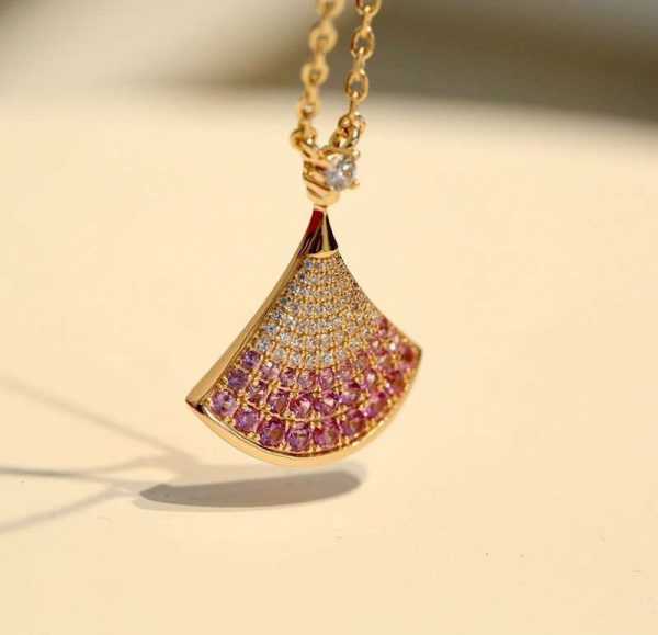 目を惹くカラー ブルガリ ビーゼロワン ネックレス 偽物 DIVAS DREAM☆ローズGold＆輝くダイヤ☆ネックレスS310 Buf46484 - 画像 (6)