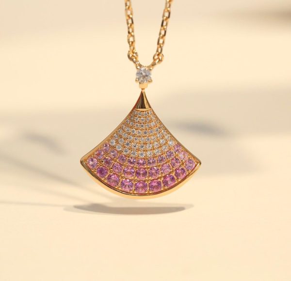 目を惹くカラー ブルガリ ビーゼロワン ネックレス 偽物 DIVAS DREAM☆ローズGold＆輝くダイヤ☆ネックレスS310 Buf46484 - 画像 (5)