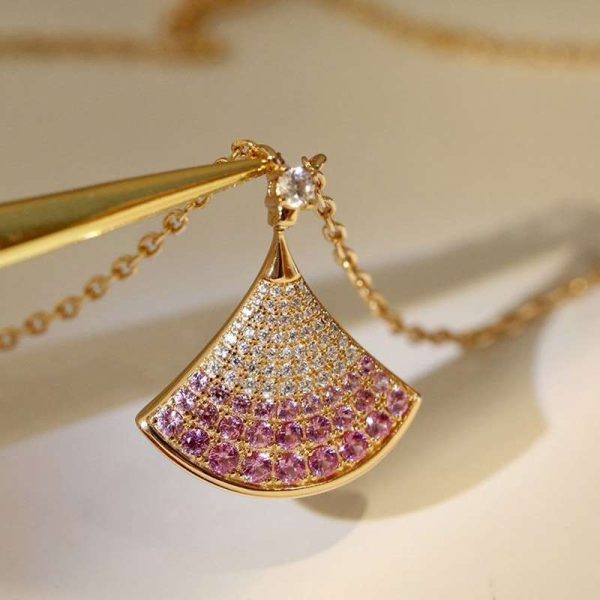 目を惹くカラー ブルガリ ビーゼロワン ネックレス 偽物 DIVAS DREAM☆ローズGold＆輝くダイヤ☆ネックレスS310 Buf46484 - 画像 (8)