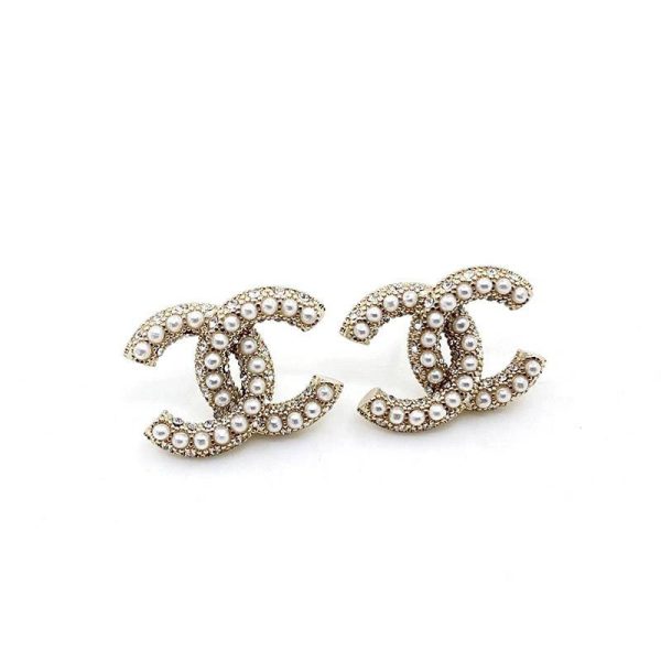 入手困難シャネル 偽物 CCロゴ レジン & ストラス ピアス she43849 - 画像 (6)