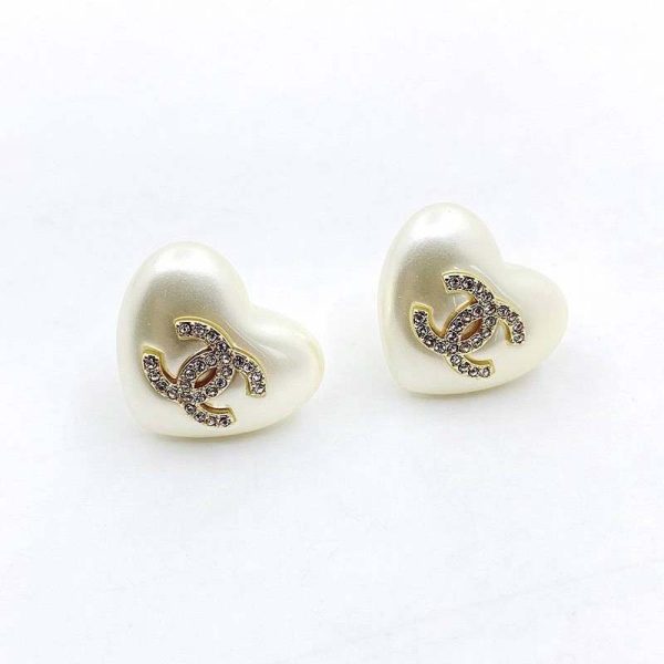 ★日本!!人気！シャネル CCマーク ハート ピアス コピー shv96252 - 画像 (4)