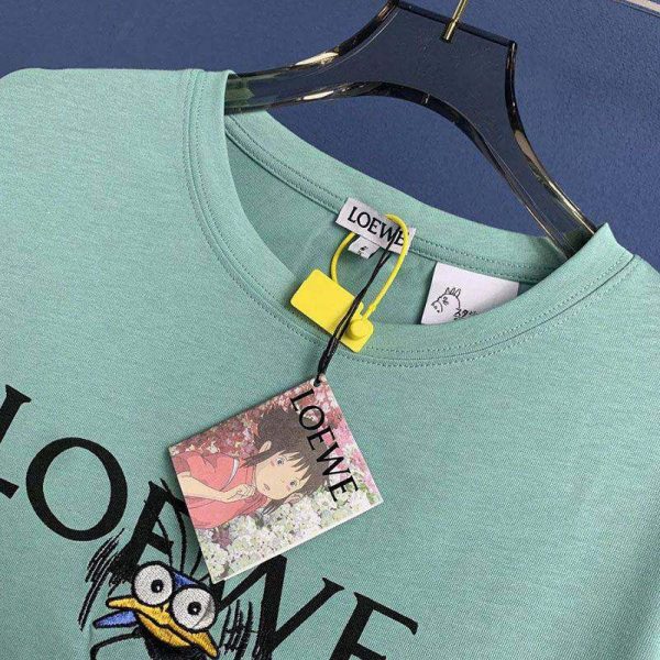 可愛い ロエベ×ジブリ ハエドリ クルーネックTシャツ 偽物 lom16507 - 画像 (4)