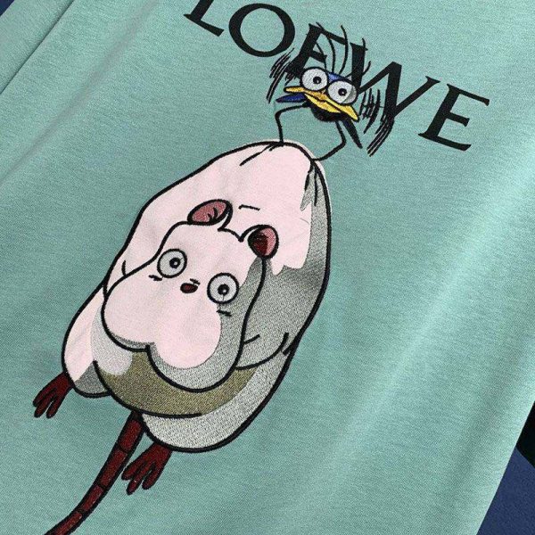 可愛い ロエベ×ジブリ ハエドリ クルーネックTシャツ 偽物 lom16507 - 画像 (7)