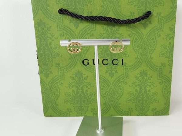 《大人気》グッチ 18k イエローゴールド Interlocking G ピアス 偽物 guq61214 - 画像 (4)