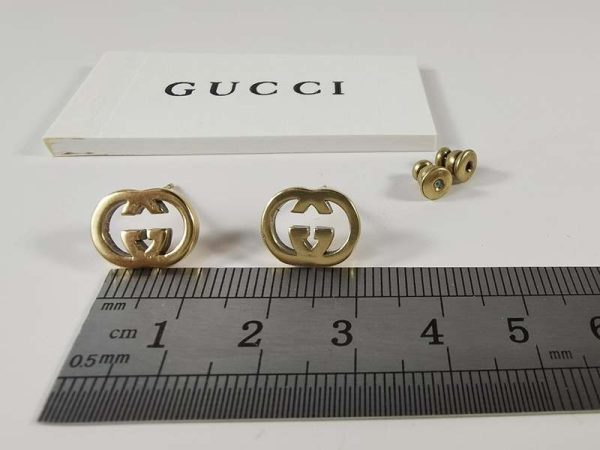 《大人気》グッチ 18k イエローゴールド Interlocking G ピアス 偽物 guq61214 - 画像 (6)