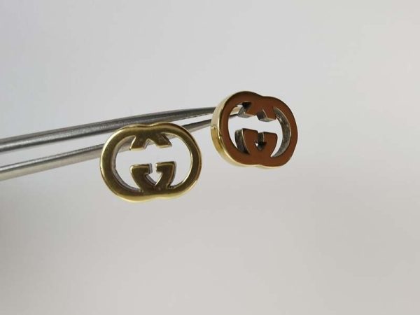 《大人気》グッチ 18k イエローゴールド Interlocking G ピアス 偽物 guq61214 - 画像 (7)