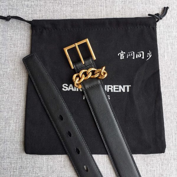 21-22AWサンローラン スーパーコピー モノグラム ナローベルト 20/30mm 6色 Sat30745 - 画像 (5)