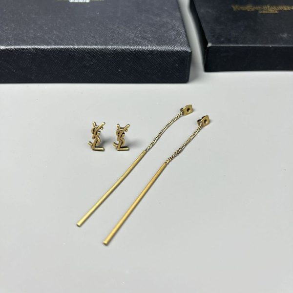 国内発送サンローラン YSLスレッダー オピウム ロゴ ピアス 偽物 Saa25670 - 画像 (6)