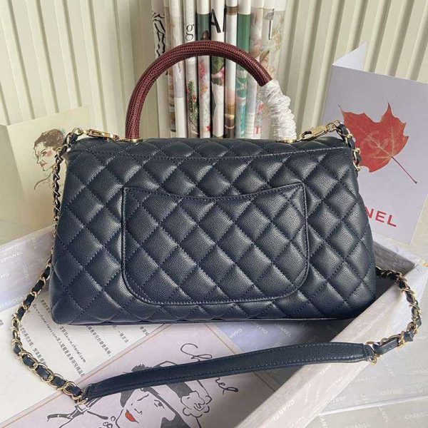 21-22AW 大人気♪シャネル 偽物 キャビアスキン ショルダーバッグ shz55522 - 画像 (2)