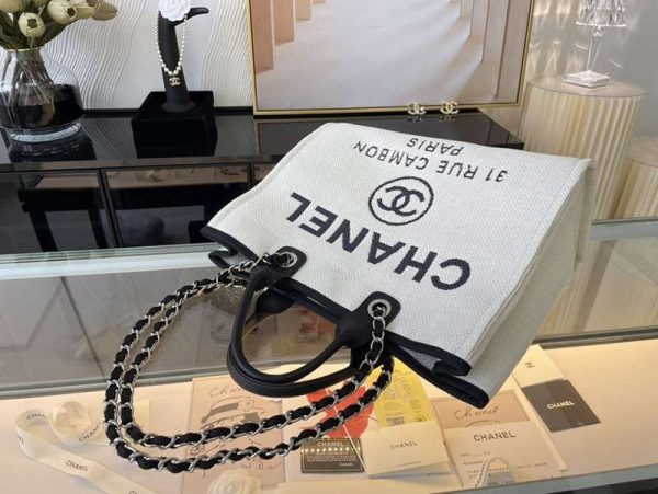シャネル トートバッグ 偽物 ドーヴィルライン ロゴキャンバス 2wayバッグ shw75559 - 画像 (7)