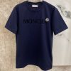 超話題!22SS◆モンクレール◆ブラック ロゴ コットン Tシャツ スーパーコピー 3色 moc39591 - 画像 (4)