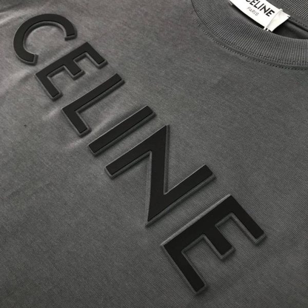争奪戦セリーヌ コピー ルーズ Tシャツ コットン グレー Cey81651 - 画像 (5)