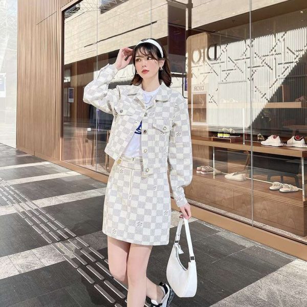 ☆超人気☆ルイヴィトン ダミエ コピーアズールデニムAラインミニスカート高品質♪♪ vul59934 - 画像 (5)