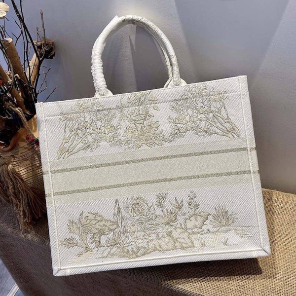 可愛いディオール ブックトートバッグ 偽物✦ゴールドスター刺繍ロゴ 2サイズ dev96641 - 画像 (8)