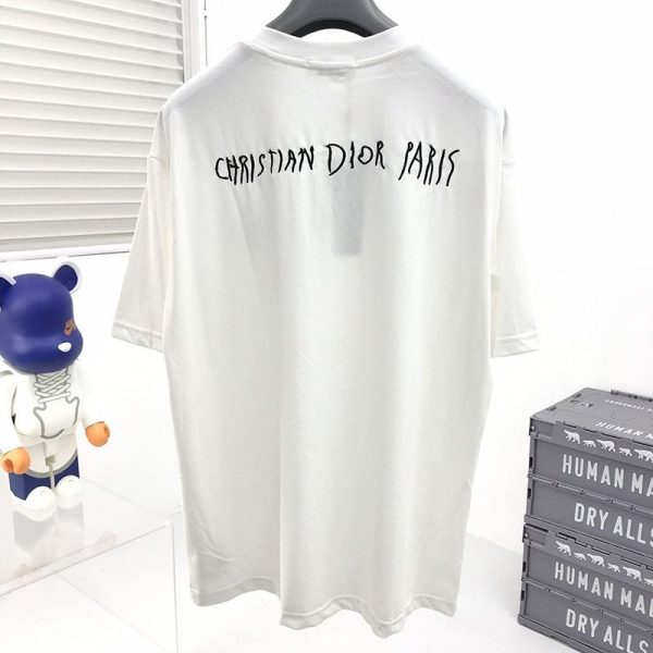 春夏新作ディオール Tシャツ スーパーコピー リネン コットンジャージー dec20394 - 画像 (2)