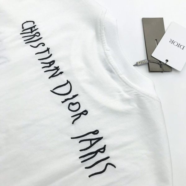 春夏新作ディオール Tシャツ スーパーコピー リネン コットンジャージー dec20394 - 画像 (4)