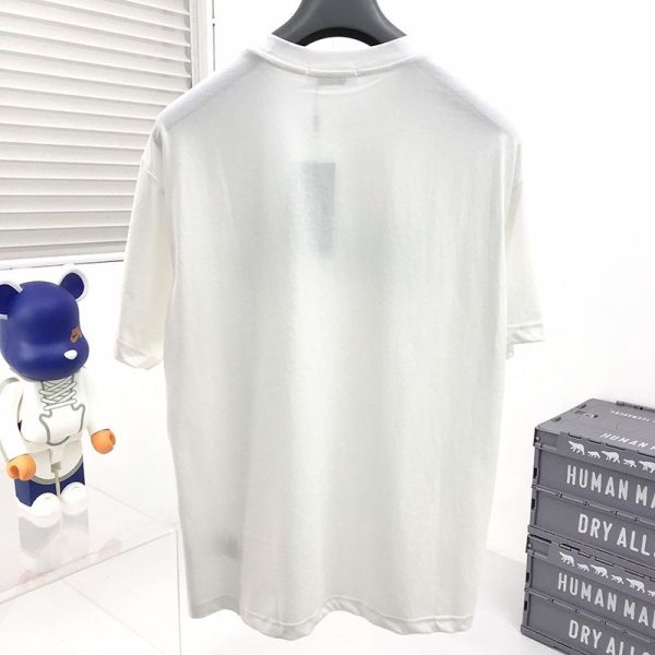 人気No1ディオール 偽物◆上質 シンプル ロゴ刺繍入り コットンジャージー Tシャツ dem89334 - 画像 (2)