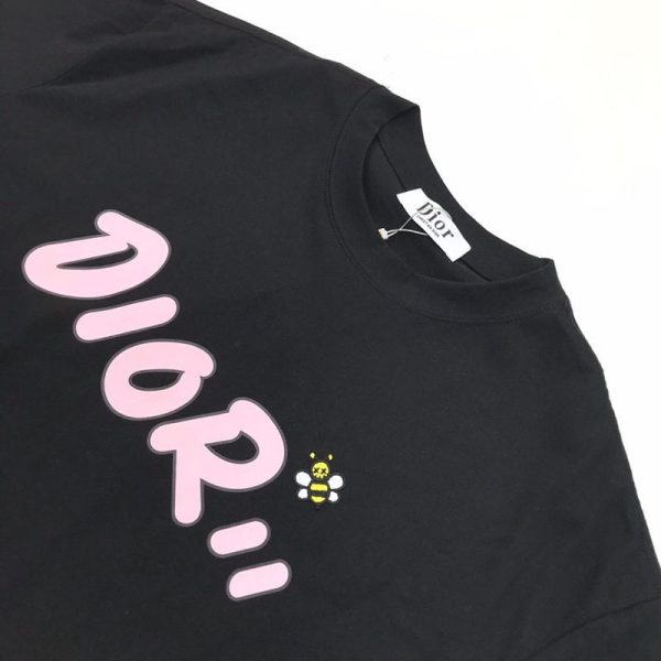 可愛いディオール ◆上質 シンプル ロゴ刺繍入り コットンジャージー Tシャツ 偽物 dep77950 - 画像 (3)