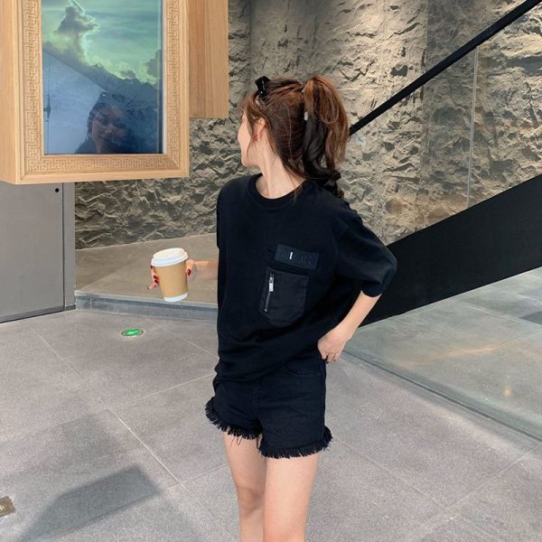 ☆超人気☆◆上質 ディオール Tシャツ 偽物 シンプル ロゴ刺繍入り コットンジャージー det71615 - 画像 (5)