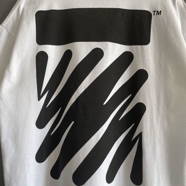 人気急上昇オフホワイト Diagonal コットンTシャツ 偽物 ofr65676 - 画像 (3)