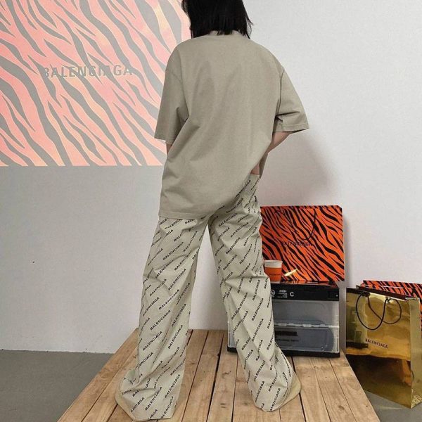 超話題!バレンシアガ パンツ コピー ブラック ロゴ プリント入り bay93986 - 画像 (3)