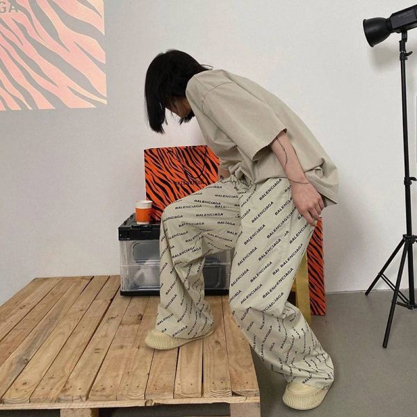 超話題!バレンシアガ パンツ コピー ブラック ロゴ プリント入り bay93986 - 画像 (9)