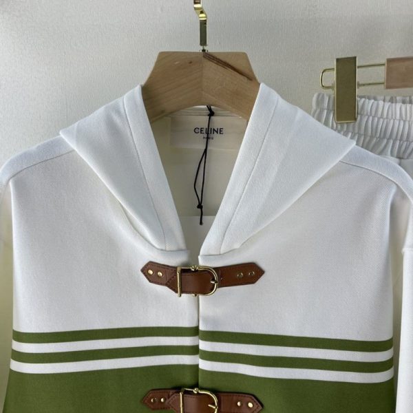 日本未入荷新作【セリーヌ】ジッパー付き スウェットシャツ 偽物 コットンフリース 上下セット Ceo03057 - 画像 (2)
