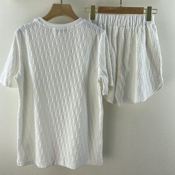 入手困難ディオール Tシャツ パロディ オブリーク ラウンドネック テリーコットン 上下セット dei22868 - 画像 (4)