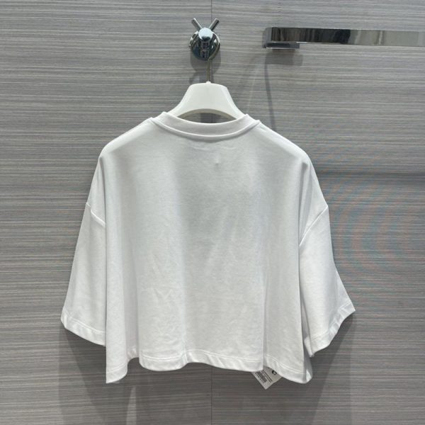 【日本未発売】プラダ 刺繍入り ジャージー Tシャツ パロディ 半袖☆送料込 puj71082 - 画像 (5)