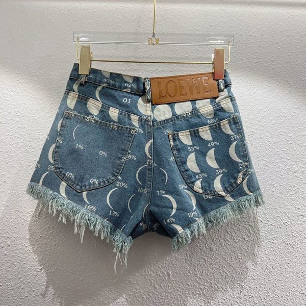 累積売上総額第１位！【ロエベ】PAULAS IBIZA ムーンプリント ショートデニム 偽物 los21639 - 画像 (2)