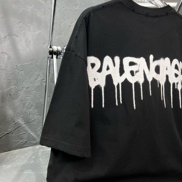 稀少【バレンシアガ】ロゴ入りコットンTシャツ コピー bar71153 - 画像 (6)