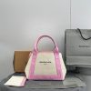 人気急上昇【バレンシアガ】ネイビー カバ XS キャンバストート 偽物CABAS bau71371 - 画像 (9)