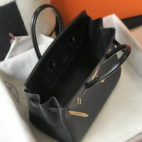 《大人気》エルメス バーキン コピー 25cm/30cm トゴ ブラック シルバー金具 2サイズ ery67646 - 画像 (6)