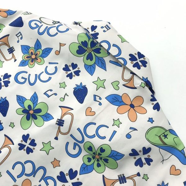 日本未入荷グッチ ジオメトリック プリント ボウリングシャツ 偽物 上下セット gus96467 - 画像 (4)