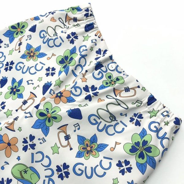 日本未入荷グッチ ジオメトリック プリント ボウリングシャツ 偽物 上下セット gus96467 - 画像 (7)