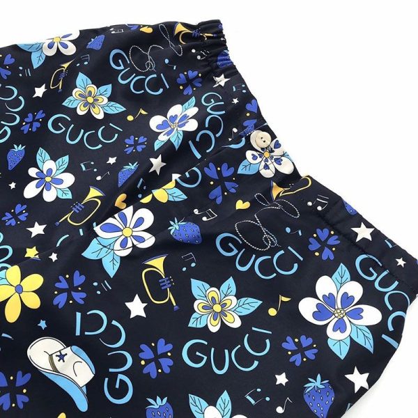 【日本未発売】グッチ ジオメトリック プリント ボウリングシャツ 偽物 上下セット gur57279 - 画像 (7)