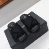 定番シャネル レザー 厚底 サンダル コピー 黒 布地 shu58475 - 画像 (4)