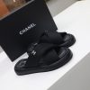 定番シャネル レザー 厚底 サンダル コピー 黒 布地 shu58475 - 画像 (5)
