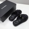定番シャネル レザー 厚底 サンダル コピー 黒 布地 shu58475 - 画像 (8)