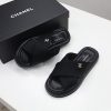 定番シャネル レザー 厚底 サンダル コピー 黒 布地 shu58475 - 画像 (9)