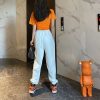 ★日本!!人気！プラダ ロゴ入りウエスト ストレッチポプリン製 ワイドレッグ パンツ 偽物 puy41604 - 画像 (3)