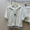 お洒落に♪プラダ ギャバジン ショートパンツ 偽物 ロゴ 上下セット puw75963 - 画像 (2)