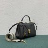 累積売上総額第１位！セリーヌ 偽物 16（セーズ） ミディアム ショルダーバッグ ブラック①【3サイズ】 Cep96144 - 画像 (5)