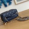 《大人気》シャネルヴァニティ ネイビー シャンパンゴールド shs55355 - 画像 (6)