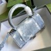 【日本未発売】バレンシアガ Hourglass スモールハンドバッグ 偽物 5935462104W9064 - 画像 (4)