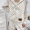 【セットアップで着たい☆】ルイヴィトン ヴィンテージフラワーモノグラムフーディ偽物 上下セット 1AAMF5 - 画像 (7)