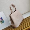 送料込プラダ ミディアム レザー ロゴ トートバッグ コピー pun75323 - 画像 (2)