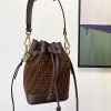 入手困難フェンディ MON TRESOR デニムキャンバス FFロゴ 偽物★ fej54705